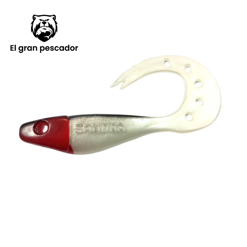 Vinilos Sandra Blanco Perla Cabeza Roja Espalda Negra 12cm