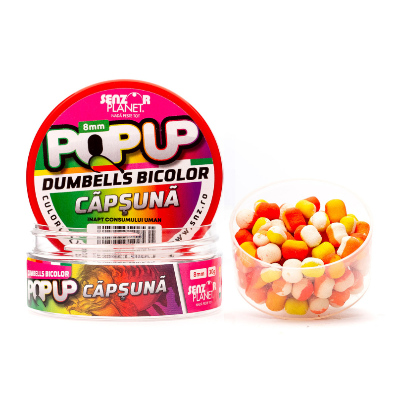 Senzor Planet Pop Up Dumbell Bicolor Fresa 8mm