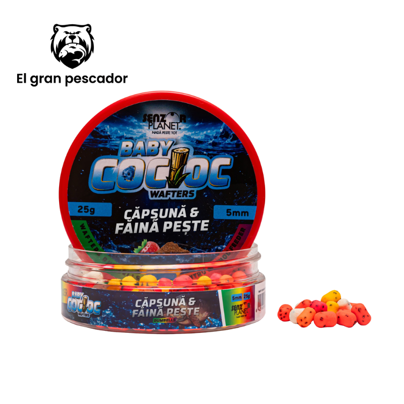 Senzor Planet Wafter Dumbell Baby Cocioc Fresa Harina Pescado 5mm