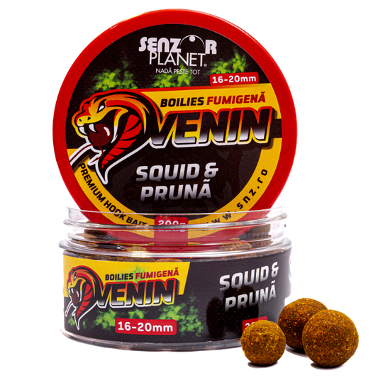 Senzor Planet Boilies Carlig Venin Flumino Squid Ciruela 16-20mm