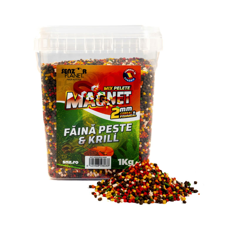 Senzor Planet Magnet Pellet Harina de pescado Krill 2mm 1kg