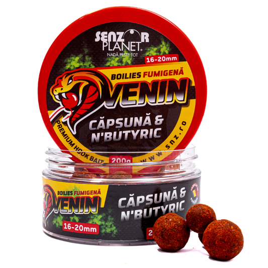 Senzor Planet Boilies Carlig Venin Flumino Fresa N`Butiryc 16-20mm