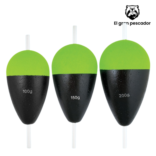 Set 3 Flotadores 797S 100g 150g 200g