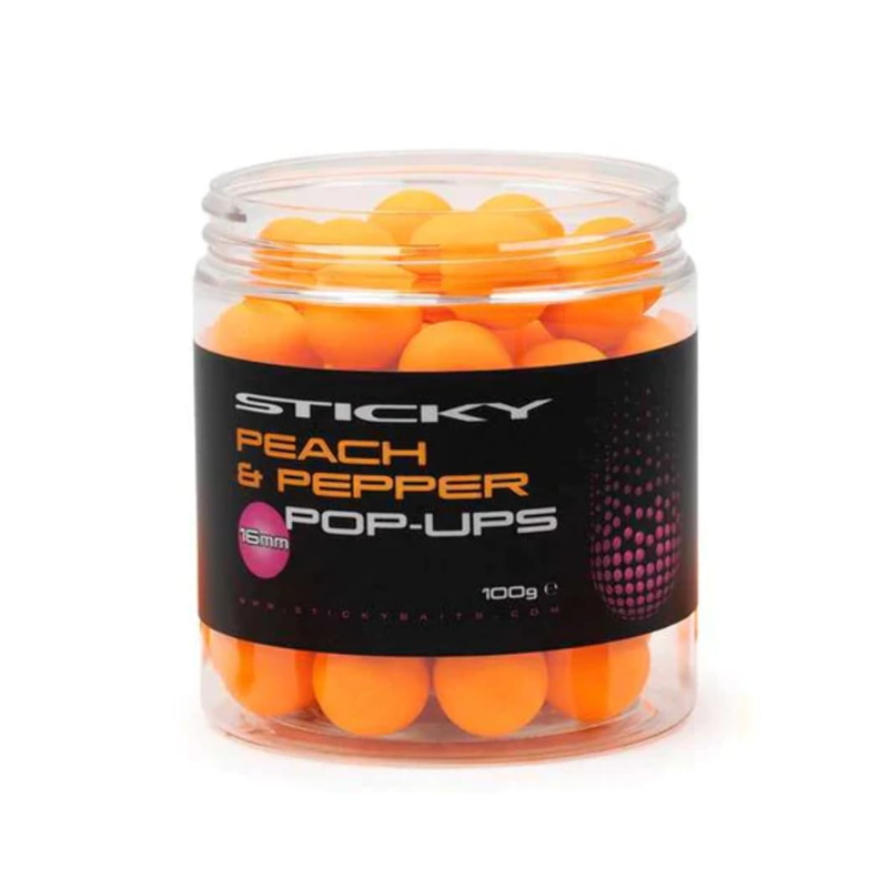 Sticky Baits Pop Up Peach Pepper 12mm
