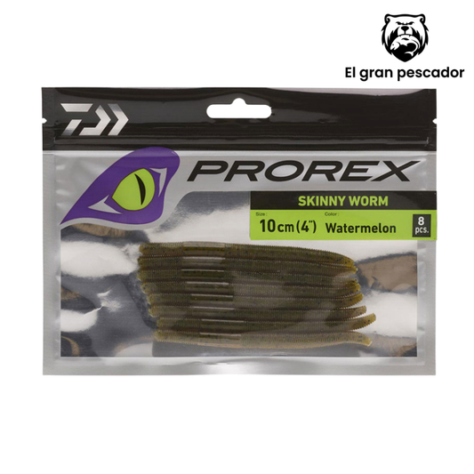 Vinilo Daiwa Skinny Worm Lombriz 10cm Watermelon 8pcs