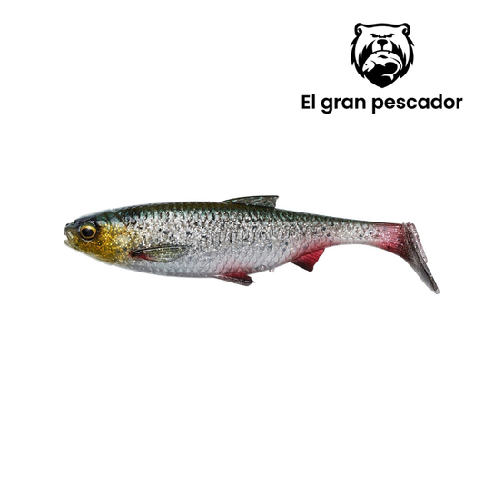 Vinilos Savage Gear 3D River Roach Green Silver 10cm 10g
