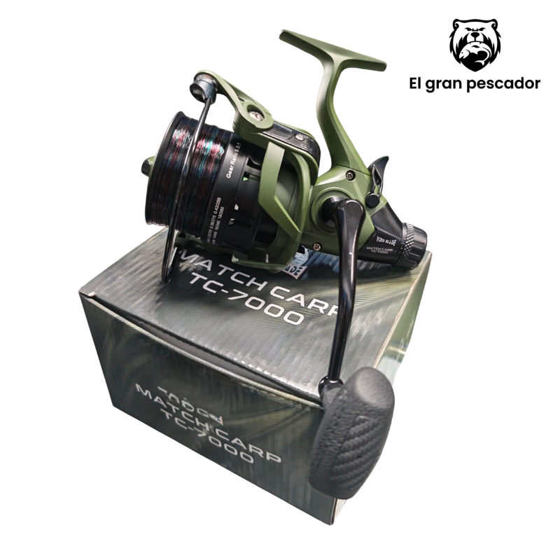 Oferta Carrete con Hilo Wind Blade Carp  TC-7000 + Bobina Adicional